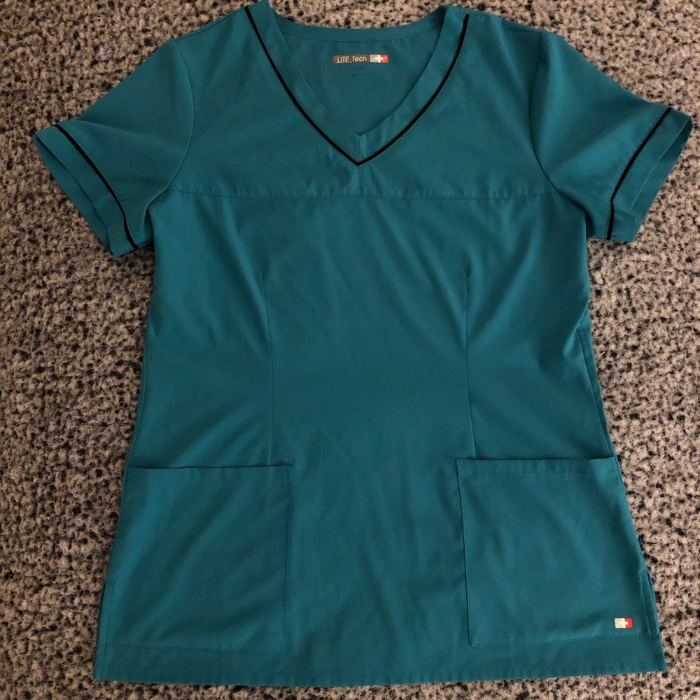 Teal Scrub Top